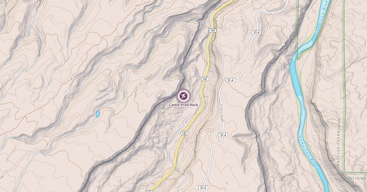 Map preview of Cattle Prod Rock