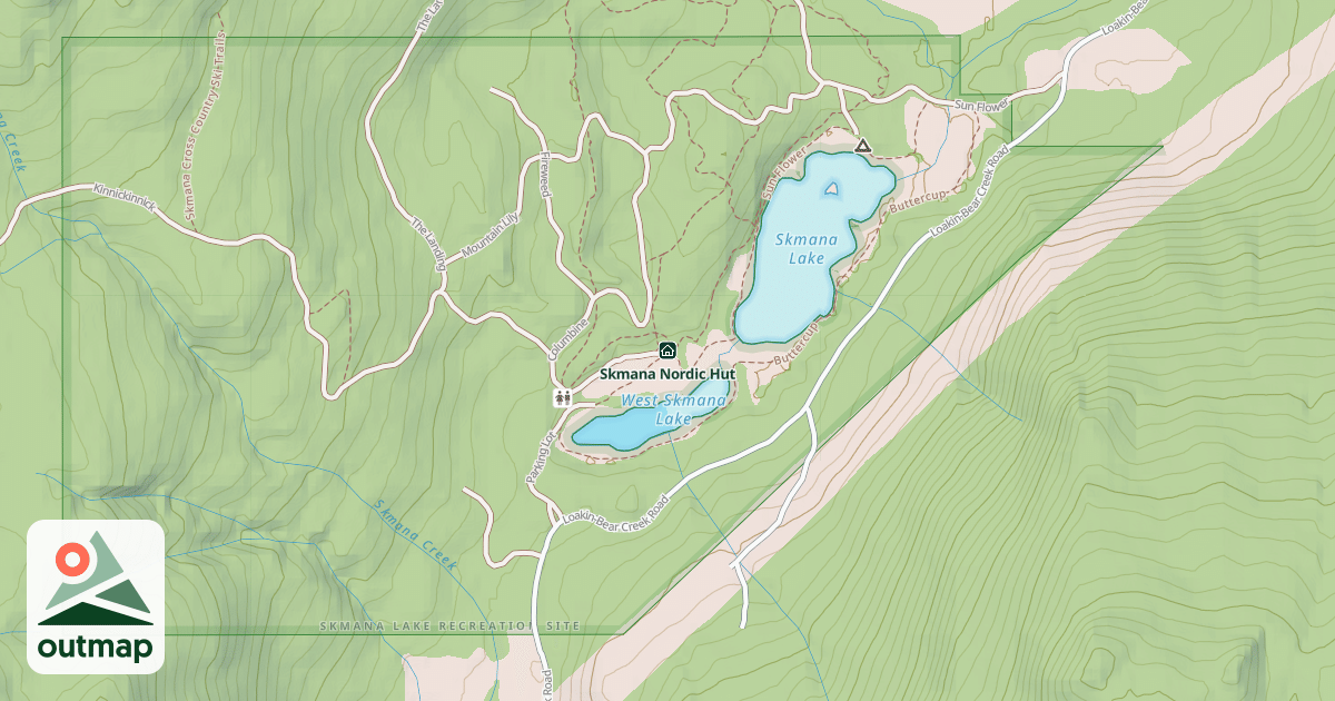 Map of Skmana Nordic Hut