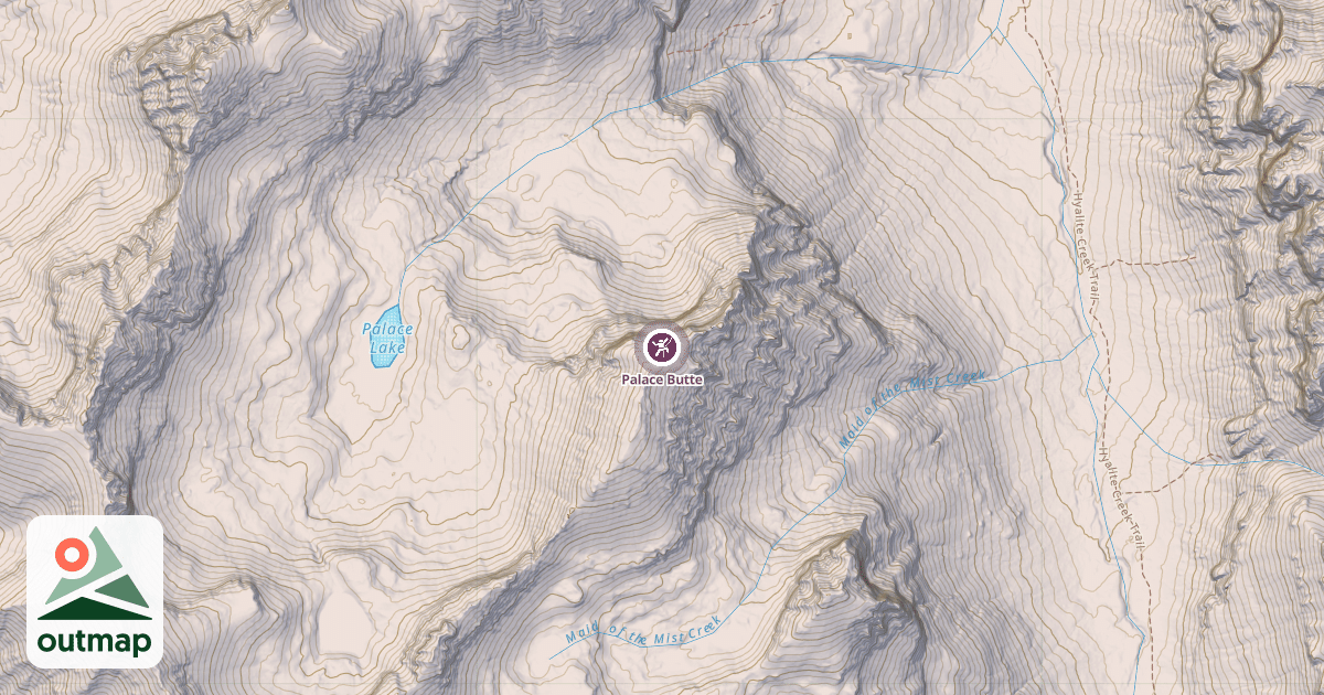 Map of Palace Butte
