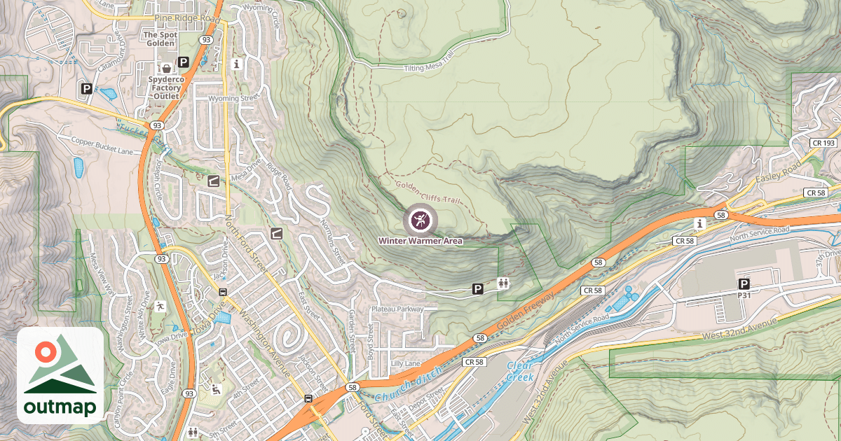 Map of Winter Warmer Area