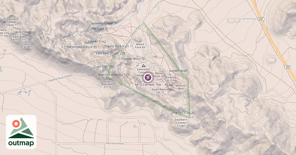 Map of Mr. E Corridor, The