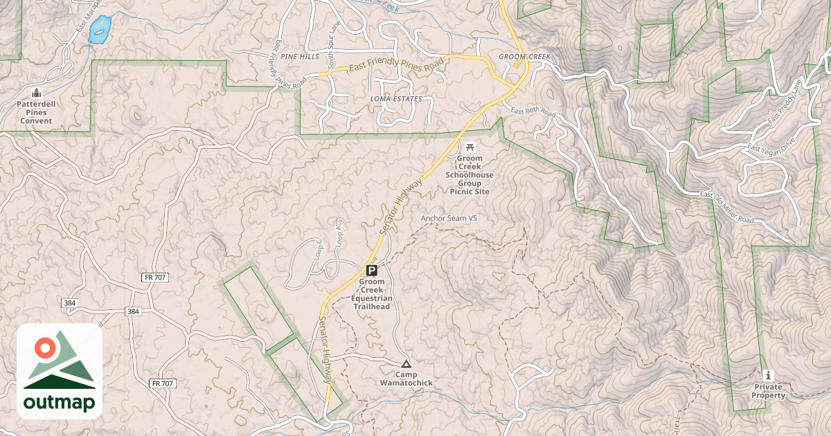 Map of Anchor Seam