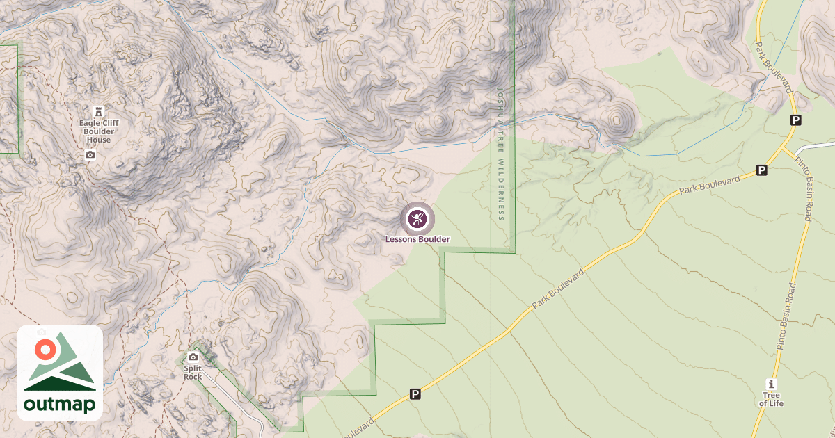 Map of Lessons Boulder