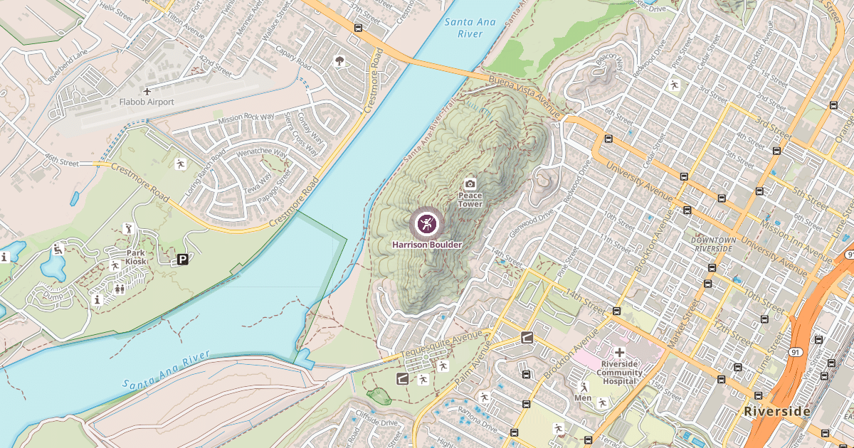 Map preview of Harrison Boulder