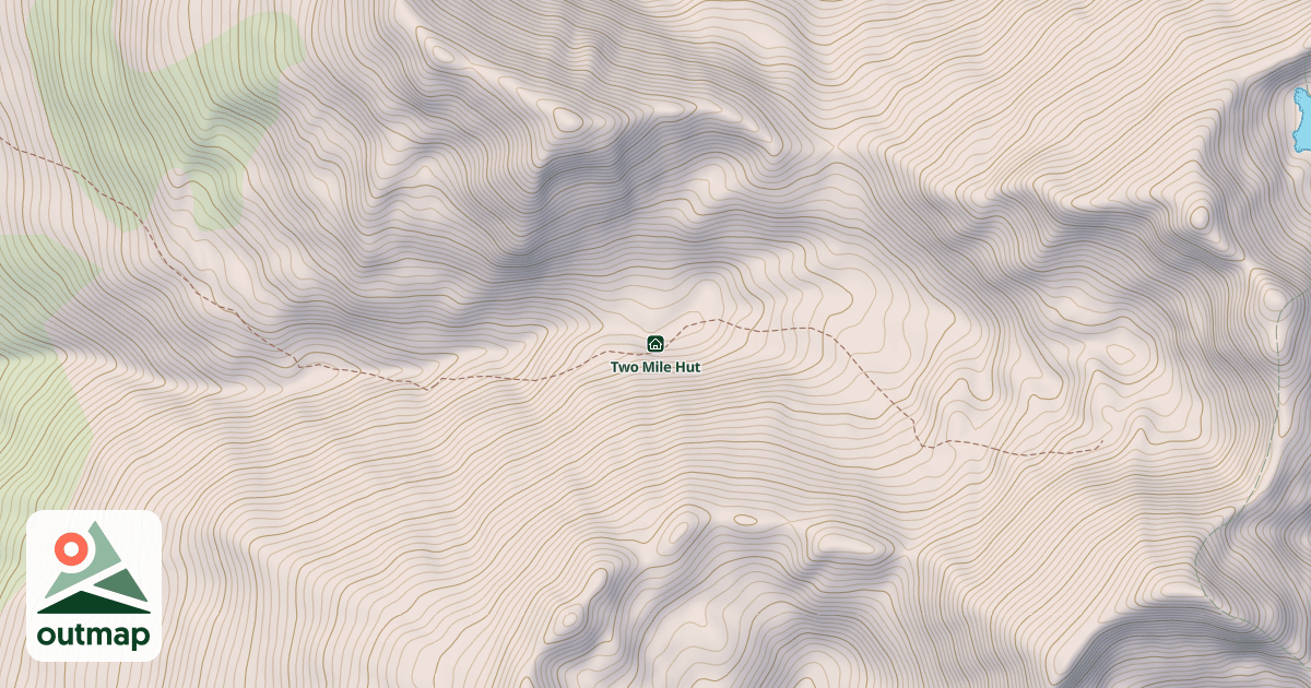 Map of Two Mile Hut