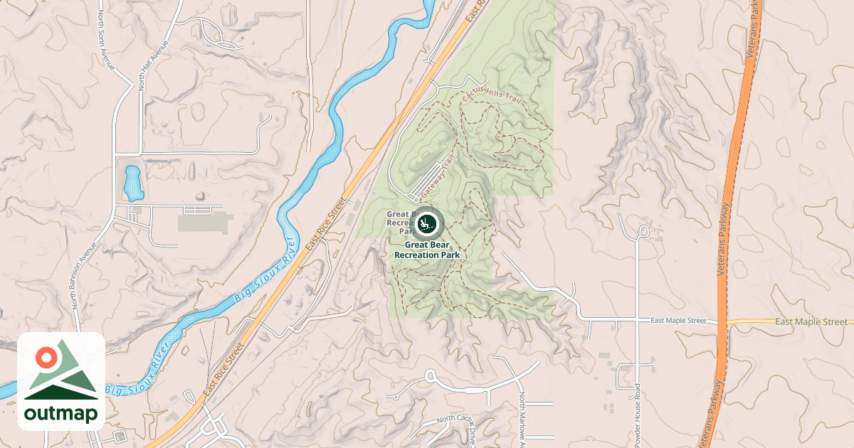 Map of Great Bear Recreation Park