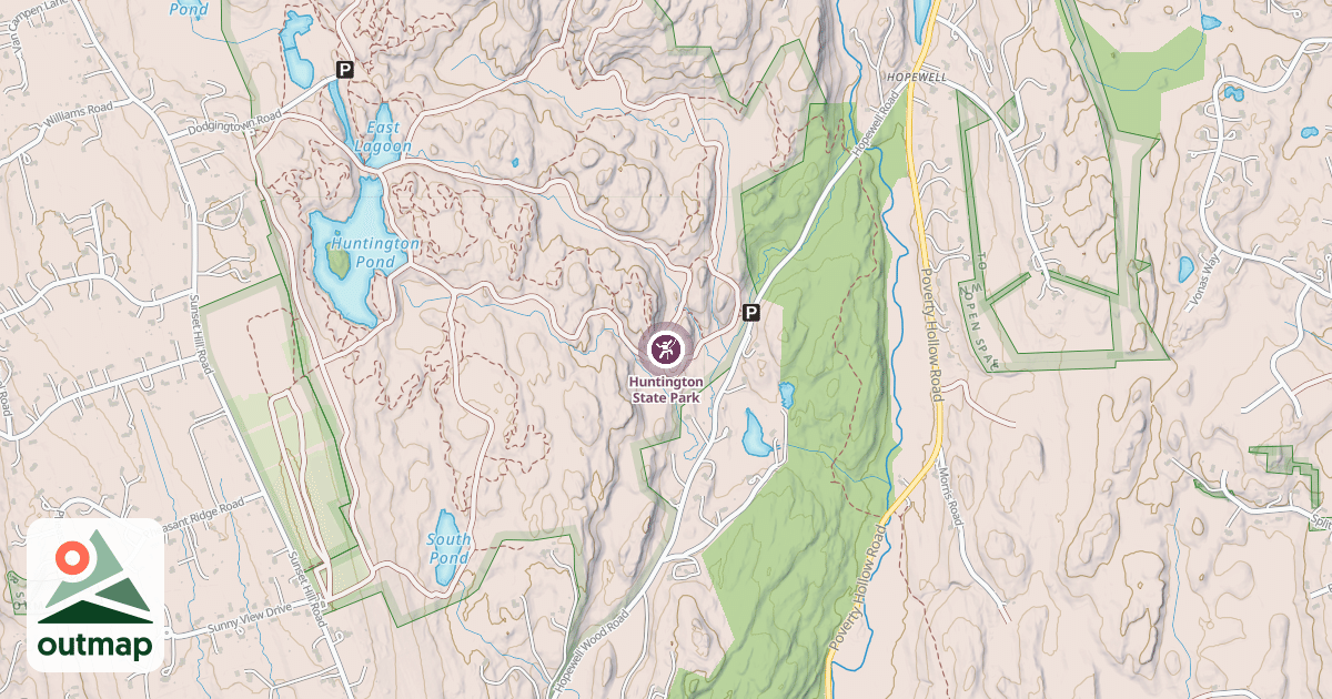 Map of Huntington State Park