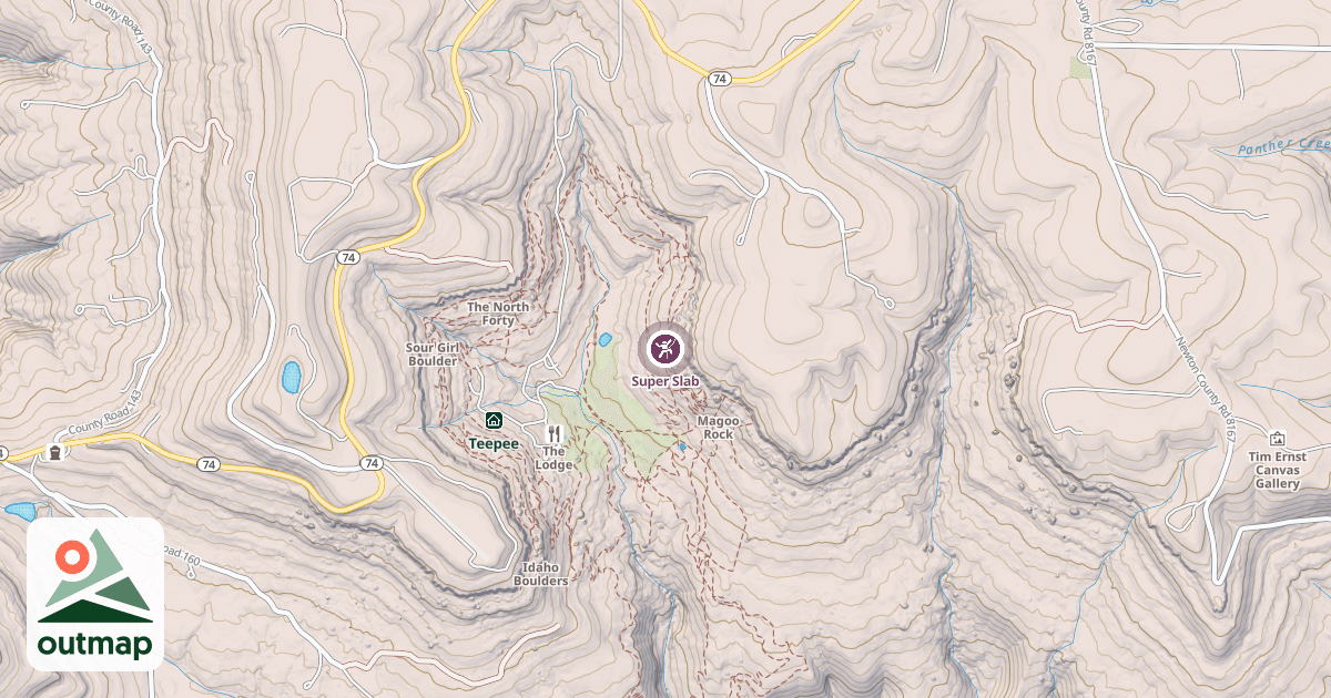 Map of Super Slab
