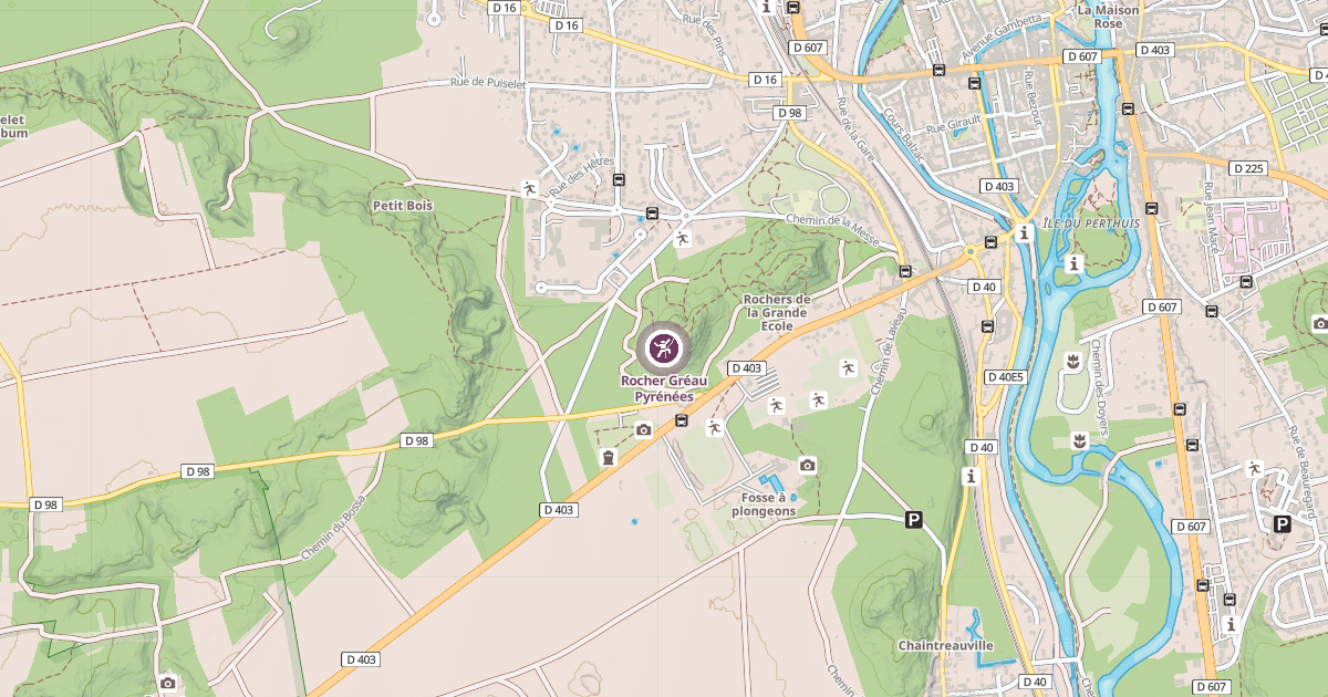 Map preview of Rocher Gréau Pyrénées