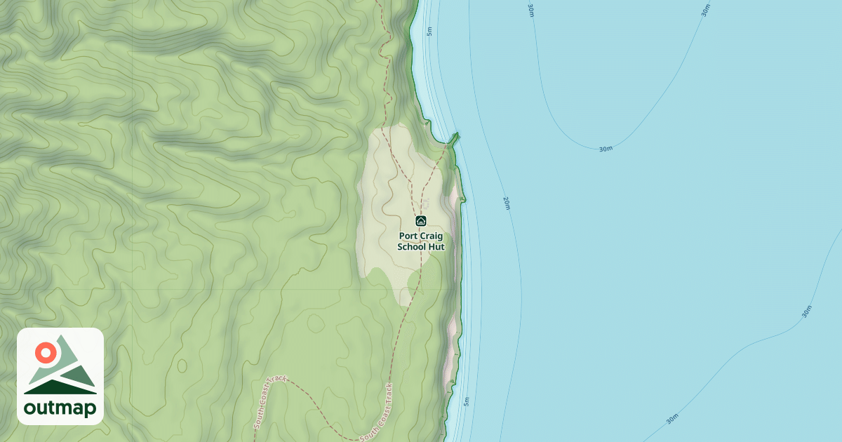 Map of Port Craig School Hut