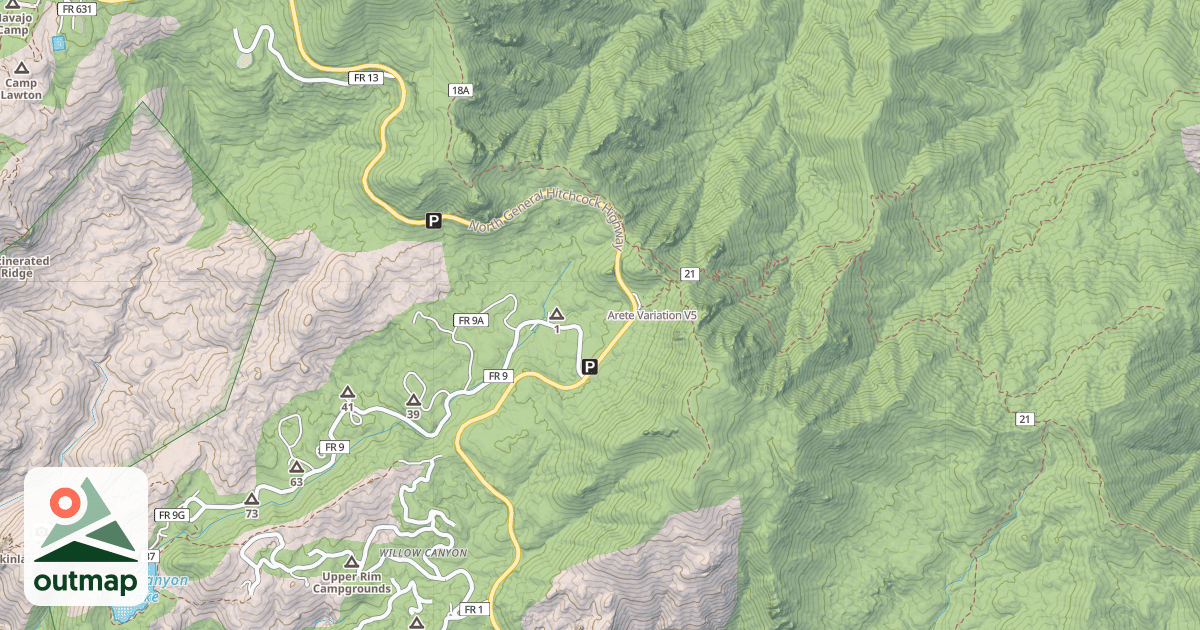 Map of Arete Variation