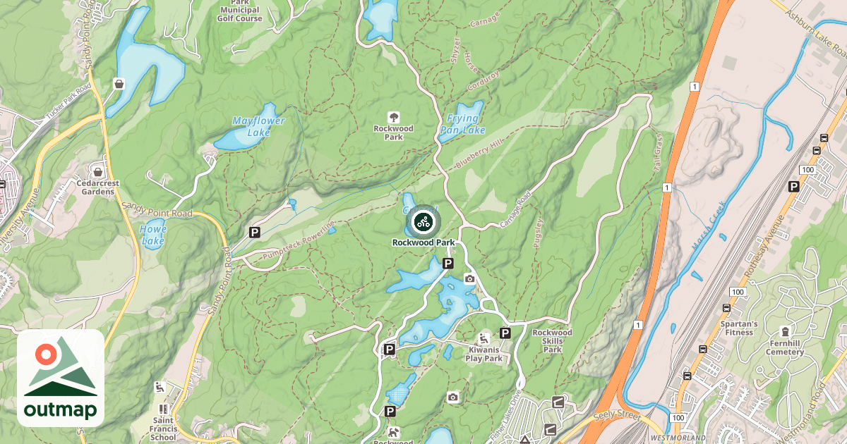Map of Rockwood Park