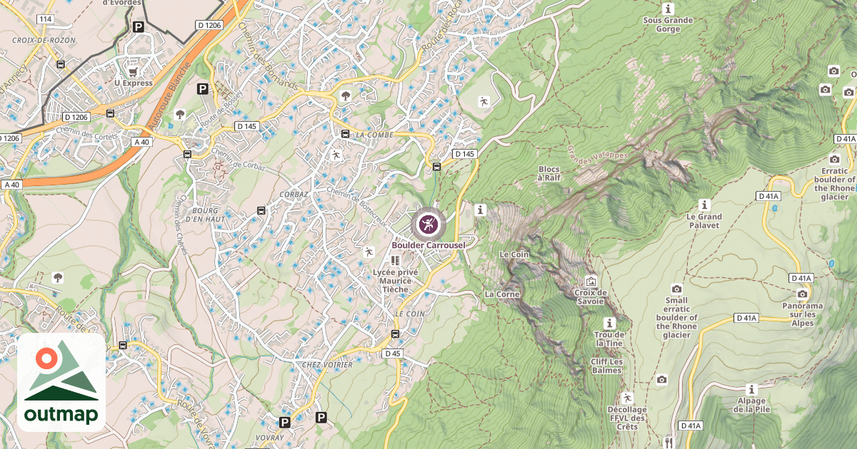 Map of Boulder Carrousel