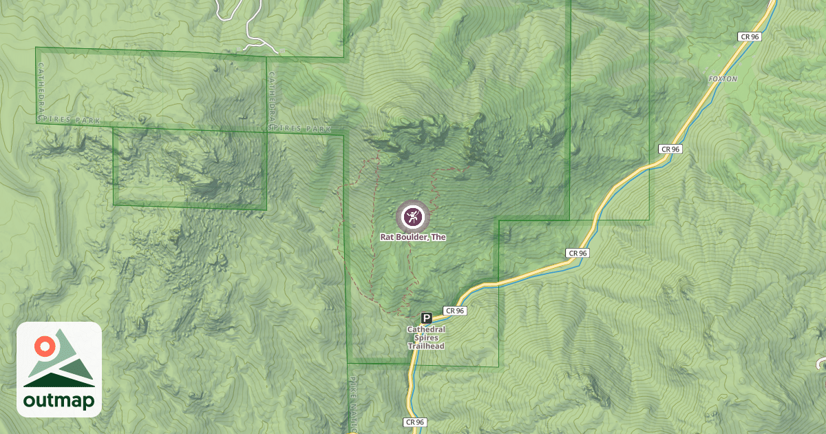 Map of Rat Boulder, The