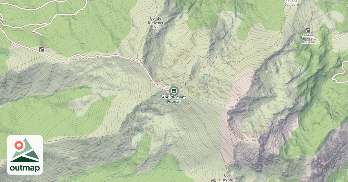 Map of Abri du mont Fourcat