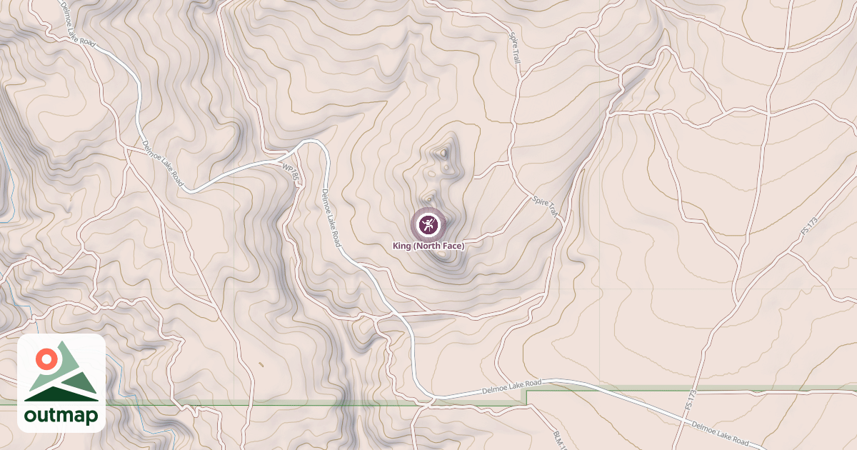 Map of King (North Face)