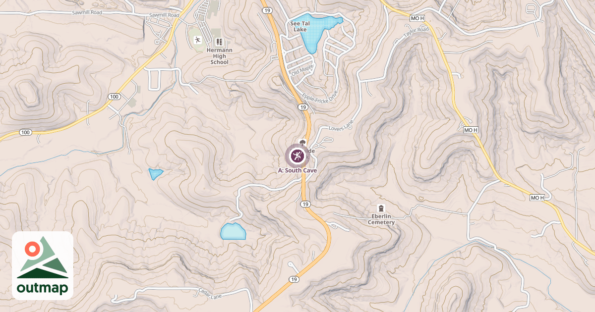 Map of A: South Cave