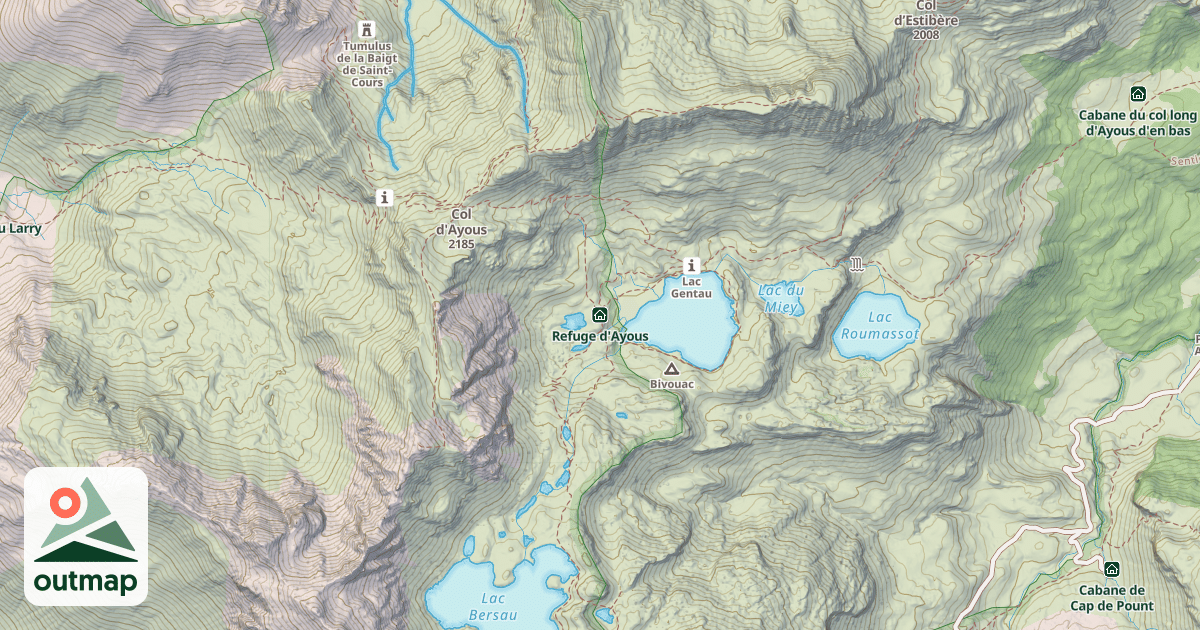 Map of Refuge d'Ayous