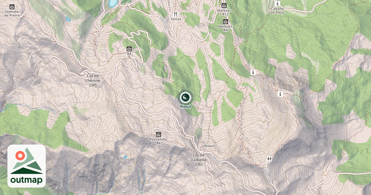 Map of Risoul