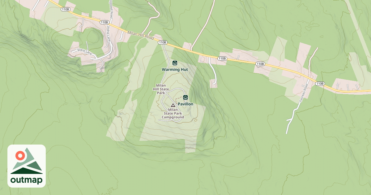 Map of Pavillon
