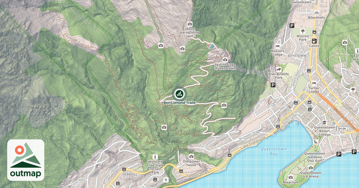 Map of Ben Lomond Trails