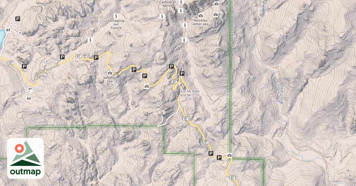 Map of Just My Baby and Me