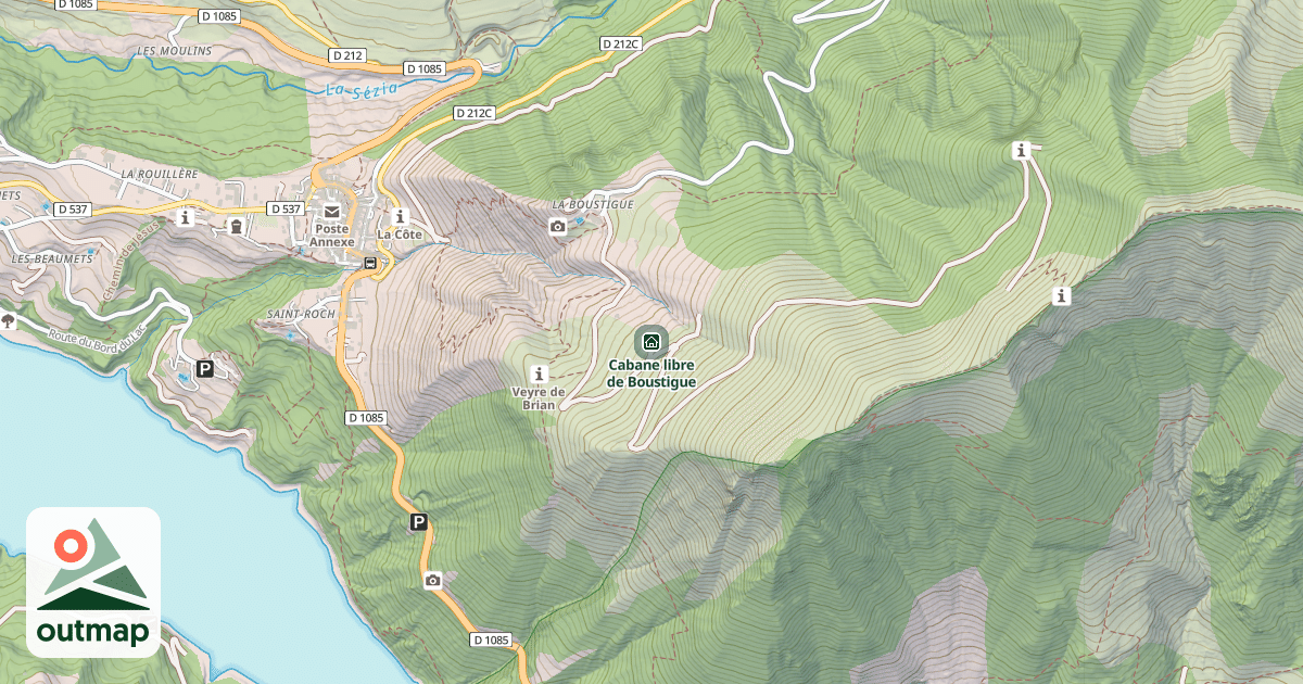 Map of Cabane libre de Boustigue