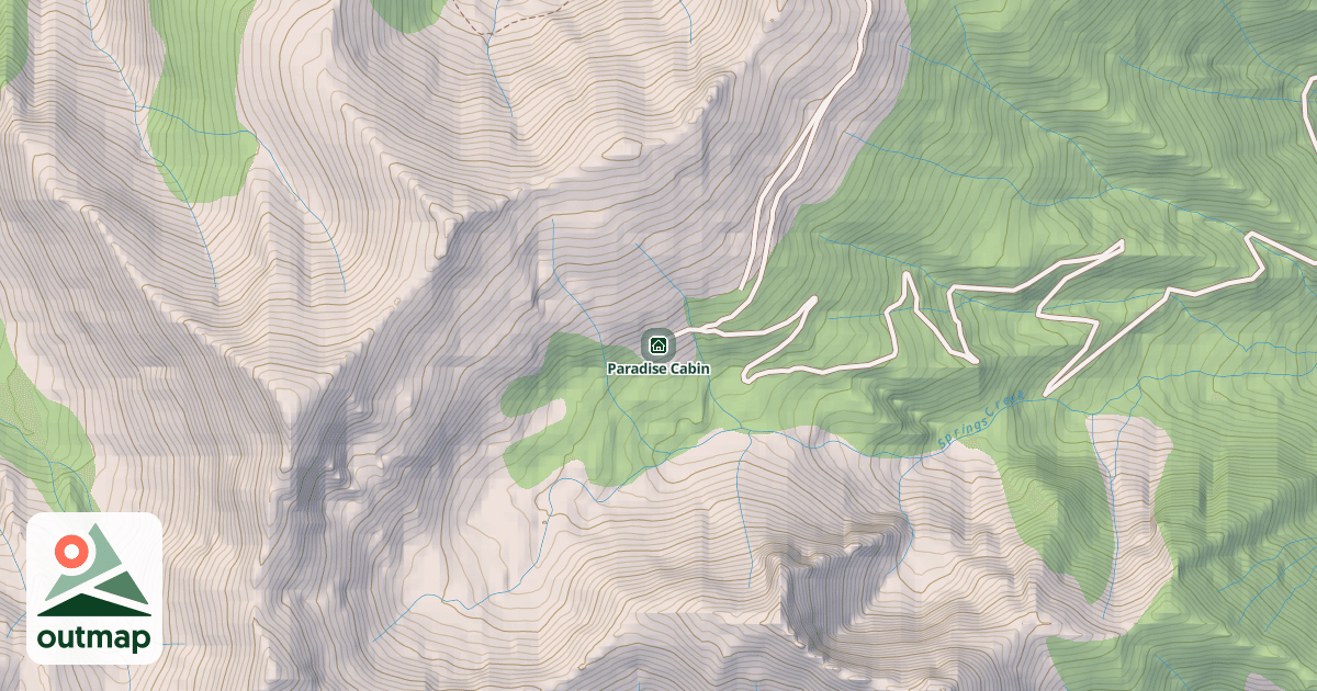 Map of Paradise Cabin