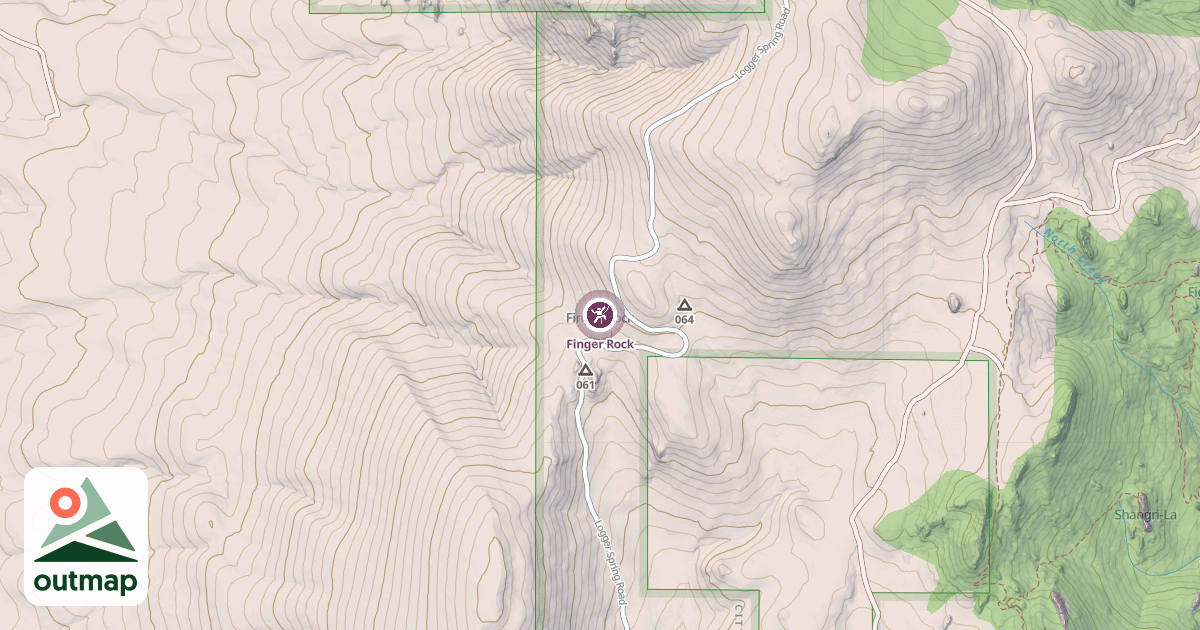 Map of Finger Rock