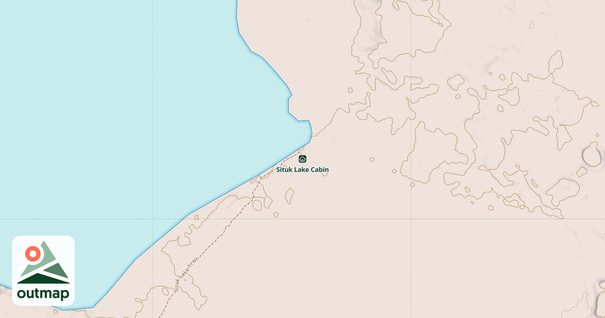 Map of Situk Lake Cabin