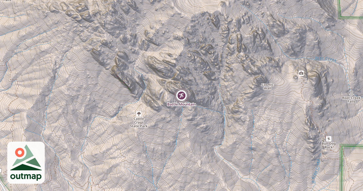 Map of Battle Mountain