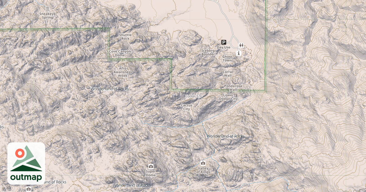 Map of Cooter