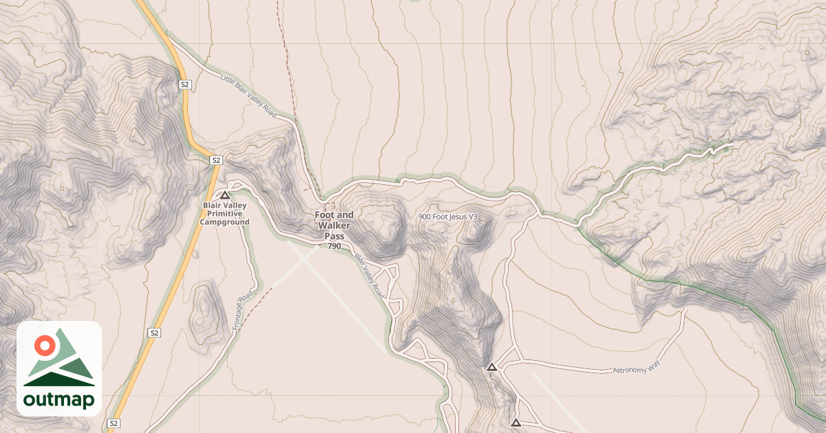 Map of 900 Foot Jesus