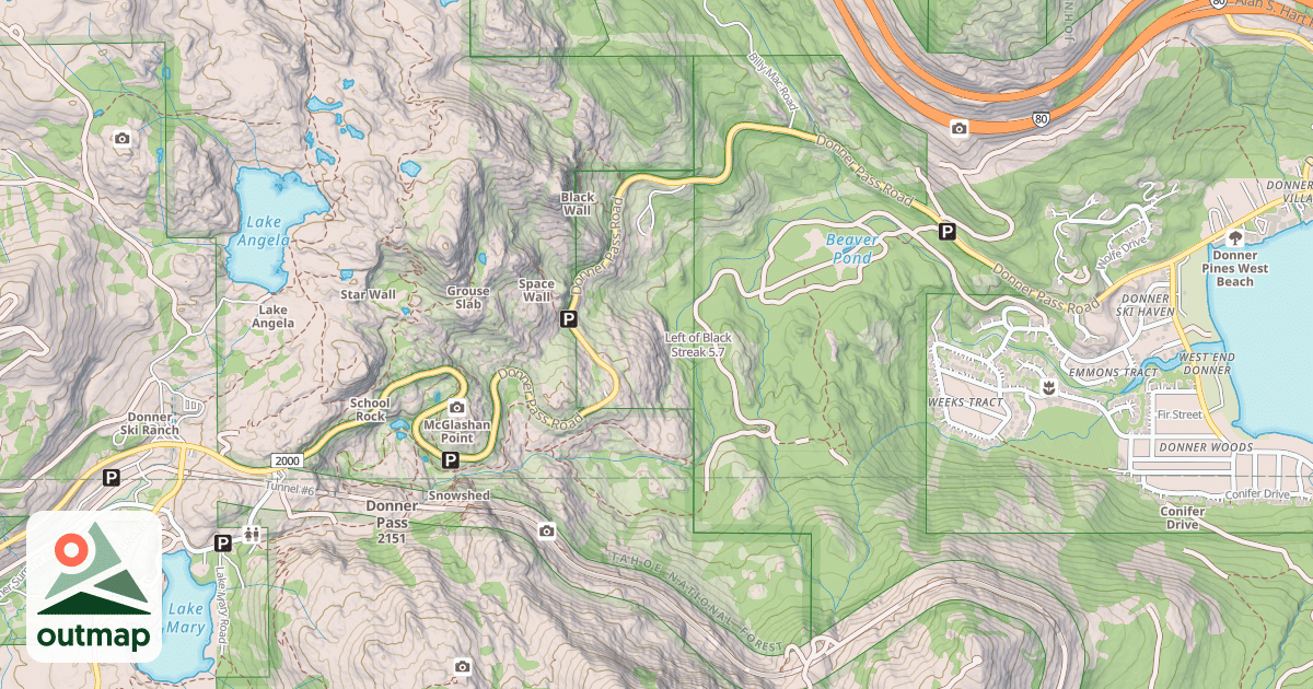 Map of Left of Black Streak