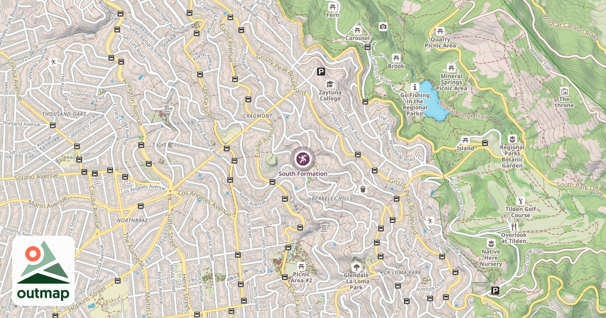 Map of South Formation