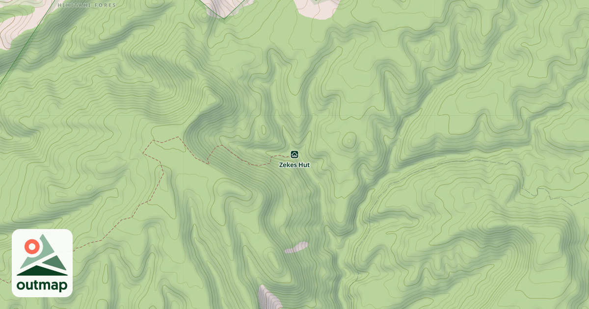 Map of Zekes Hut