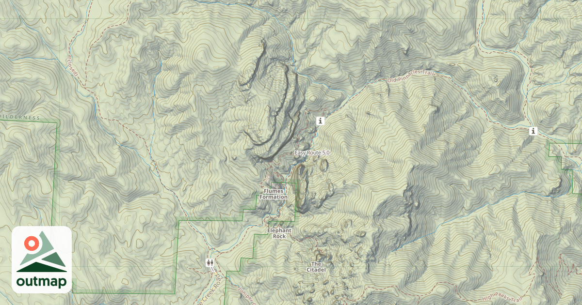 Map of Easy Route