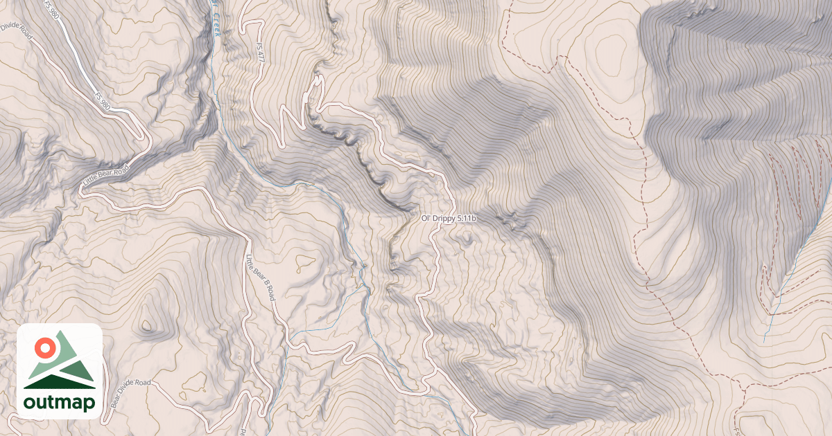 Map of Ol' Drippy