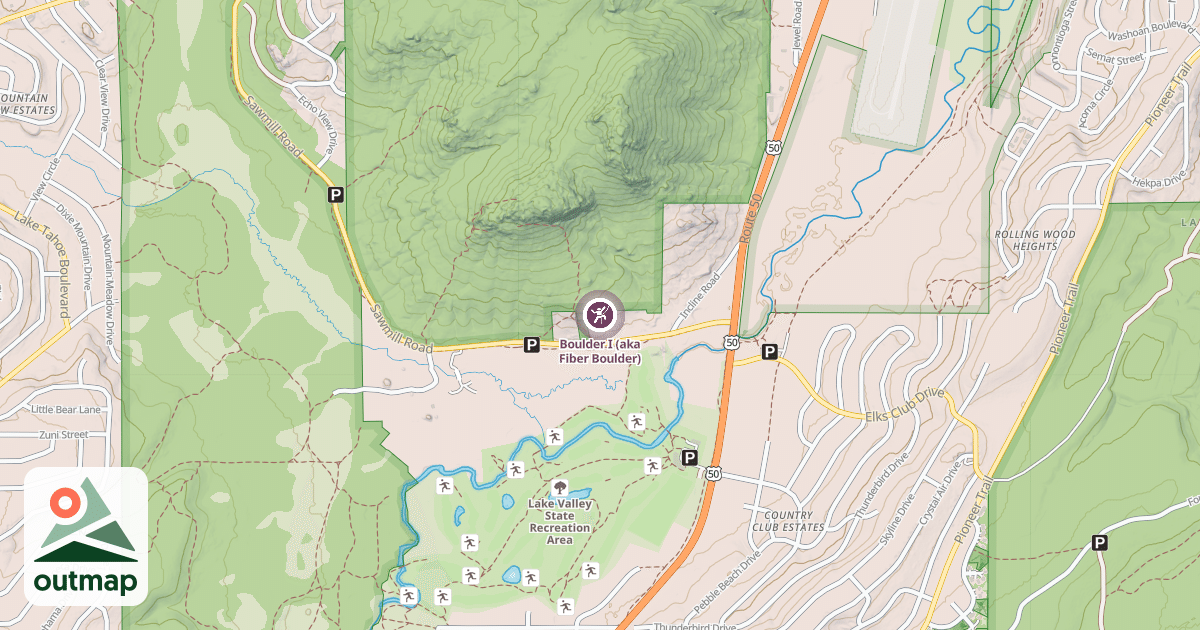 Map of Boulder I (aka Fiber Boulder)
