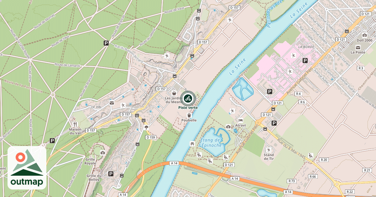 Map of Piste verte