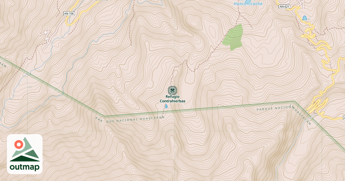 Map of Refugio Contrahierbas