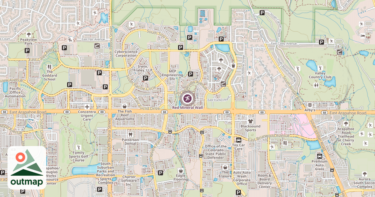 Map of Red Mineral Wall