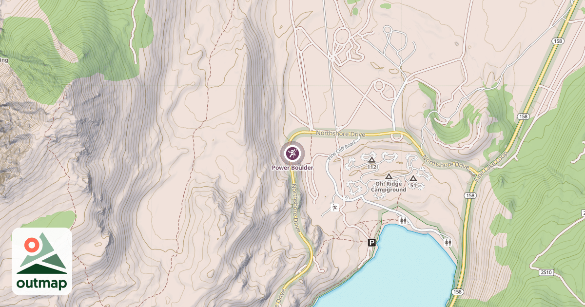 Map of Power Boulder