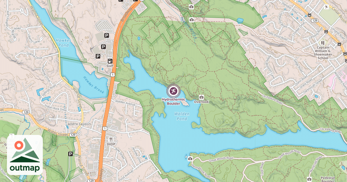 Map of Hydrothermic Boulder