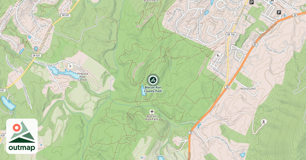 Map of Biscuit Run County Park