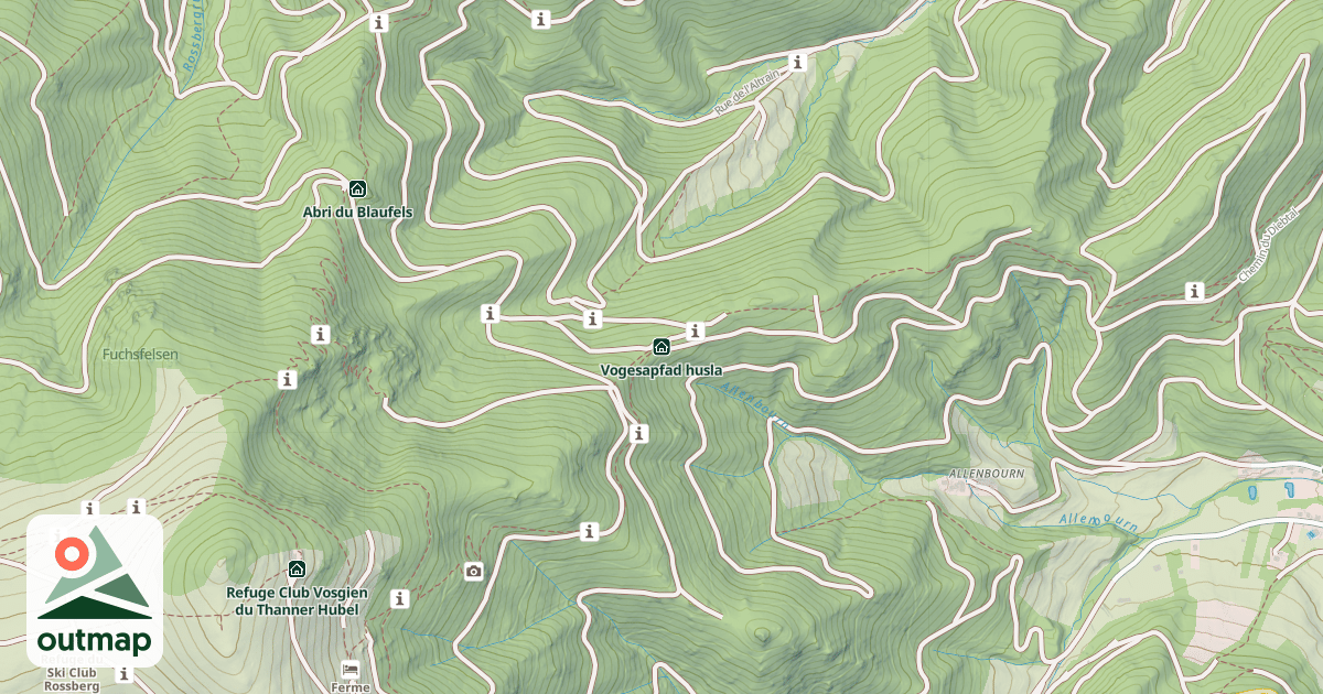 Map of Vogesapfad husla