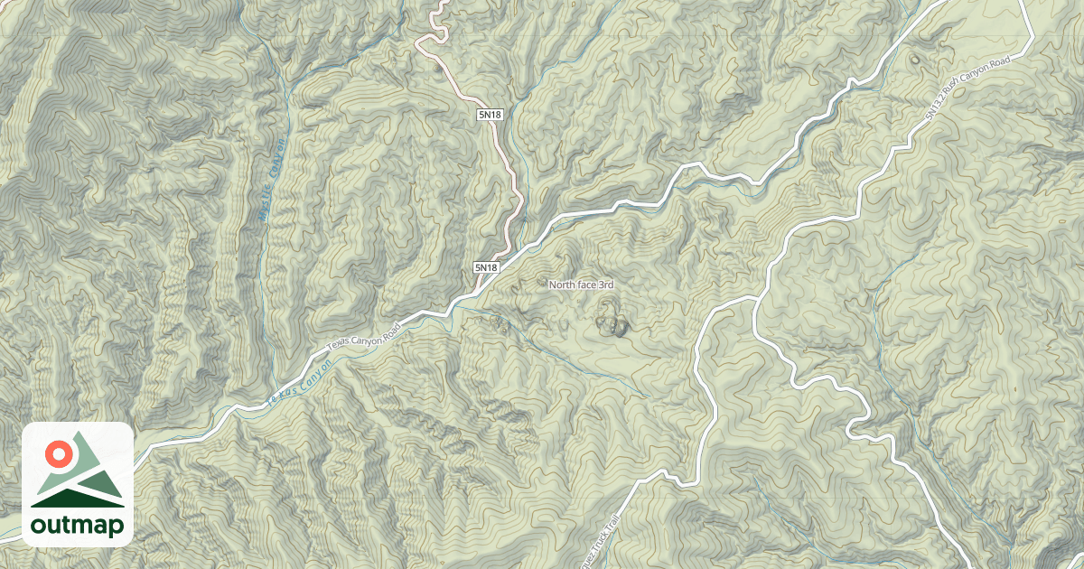 Map of North face