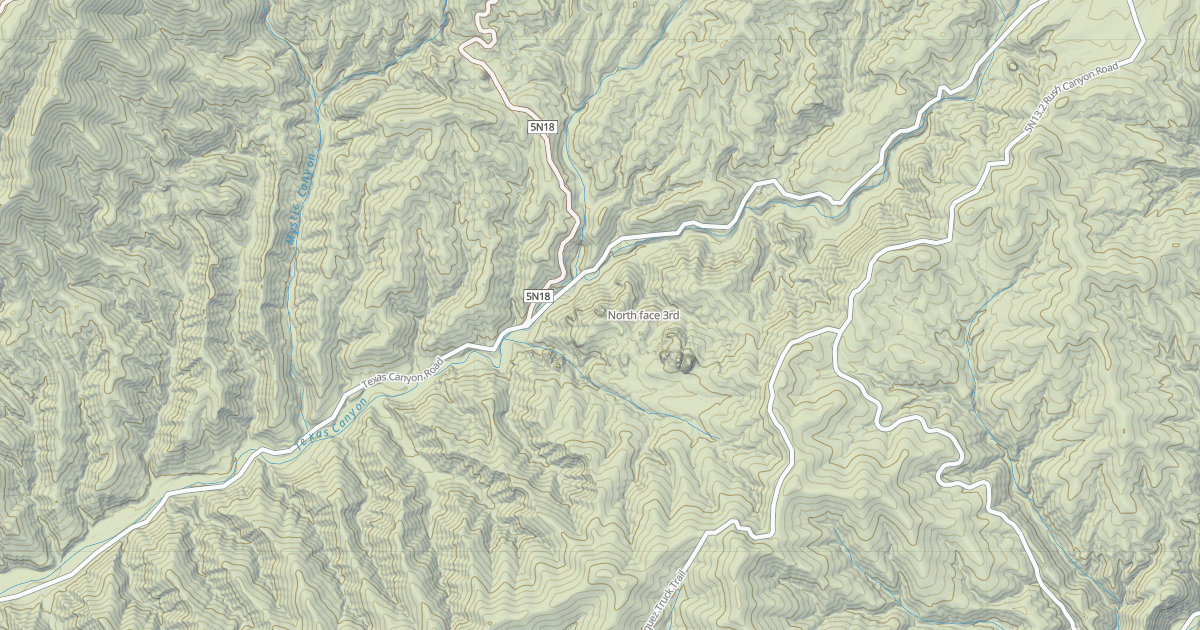 Map preview of North face