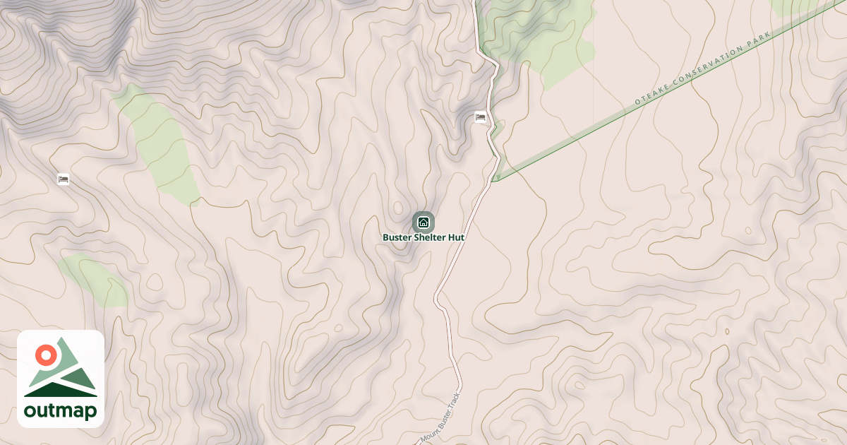 Map of Buster Shelter Hut