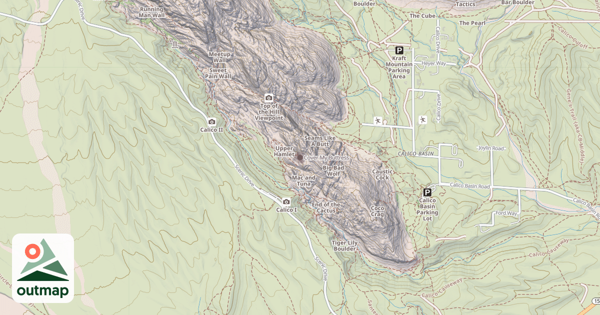 Map of Cover My Buttress